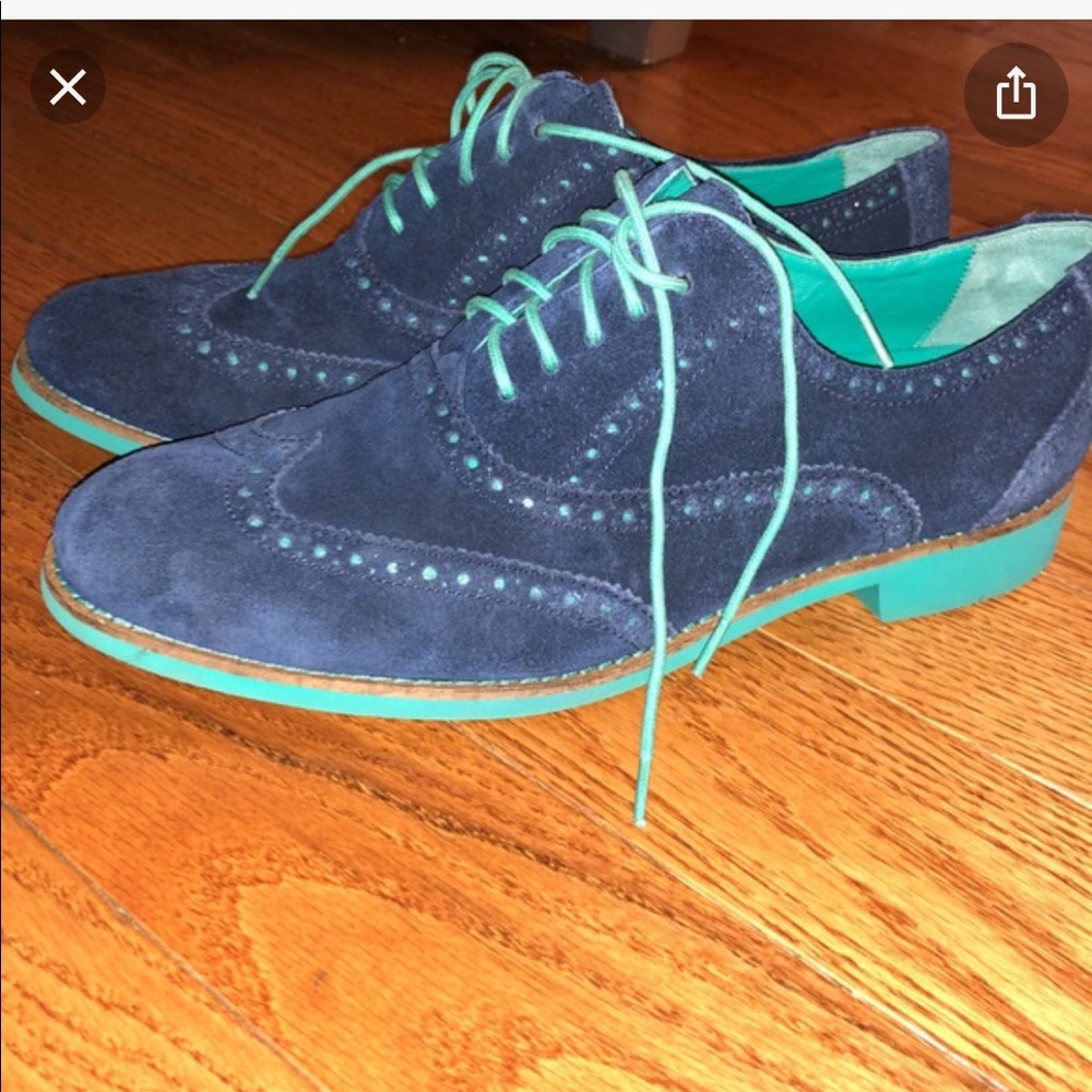 ISO: Cole Haan Blue Teal Oxfords